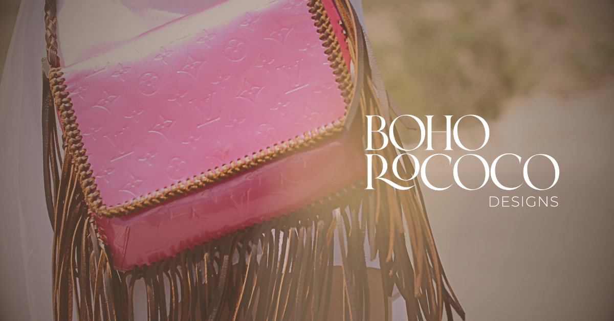 LV Ribbon Key Fob – Boho Rococo Designs
